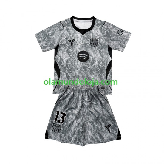 Camisola FC Barcelona Wojciech Szczesny 13 Guarda-redes Criança Equipamento Segundo 2026-2027 Manga Curta